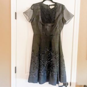 Sachin & Babi Black Formal Beaded Dress NWOT